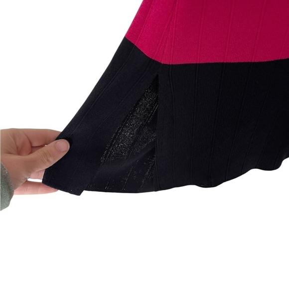 Exclusively Misook Dark Pink Navy Cardigan Small - Picture 5 of 6